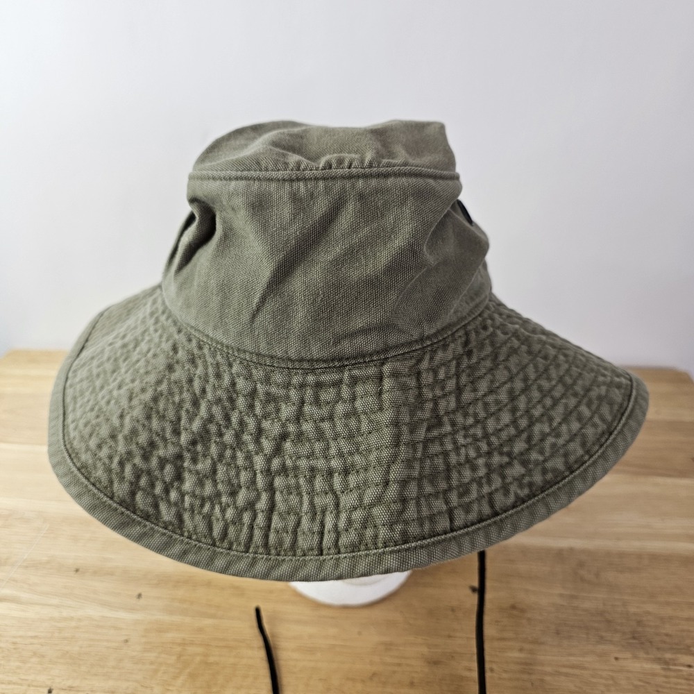 GAP Bucket Hat Boonie Sun Hat Green Small Safari Chin Strap Outdoor‎ Packable